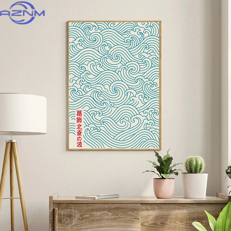 Japanese Tokyo Lifestyle - AZNM Japanse Golven Hokusai Poster Tokyo