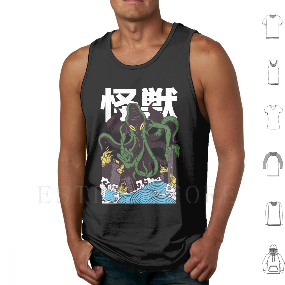 Japanese Daily Lifestyle - Japanse Cthulhu Tank Tops Vest Mouwloos