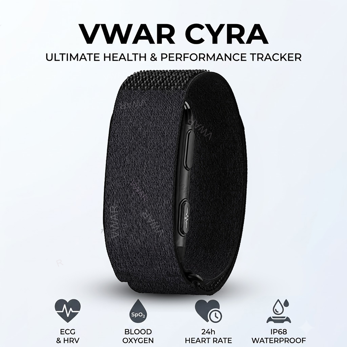 Japanese Active Lifestyle - VWAR CYRA Schermloze Fitness Tracker ECG+HRV