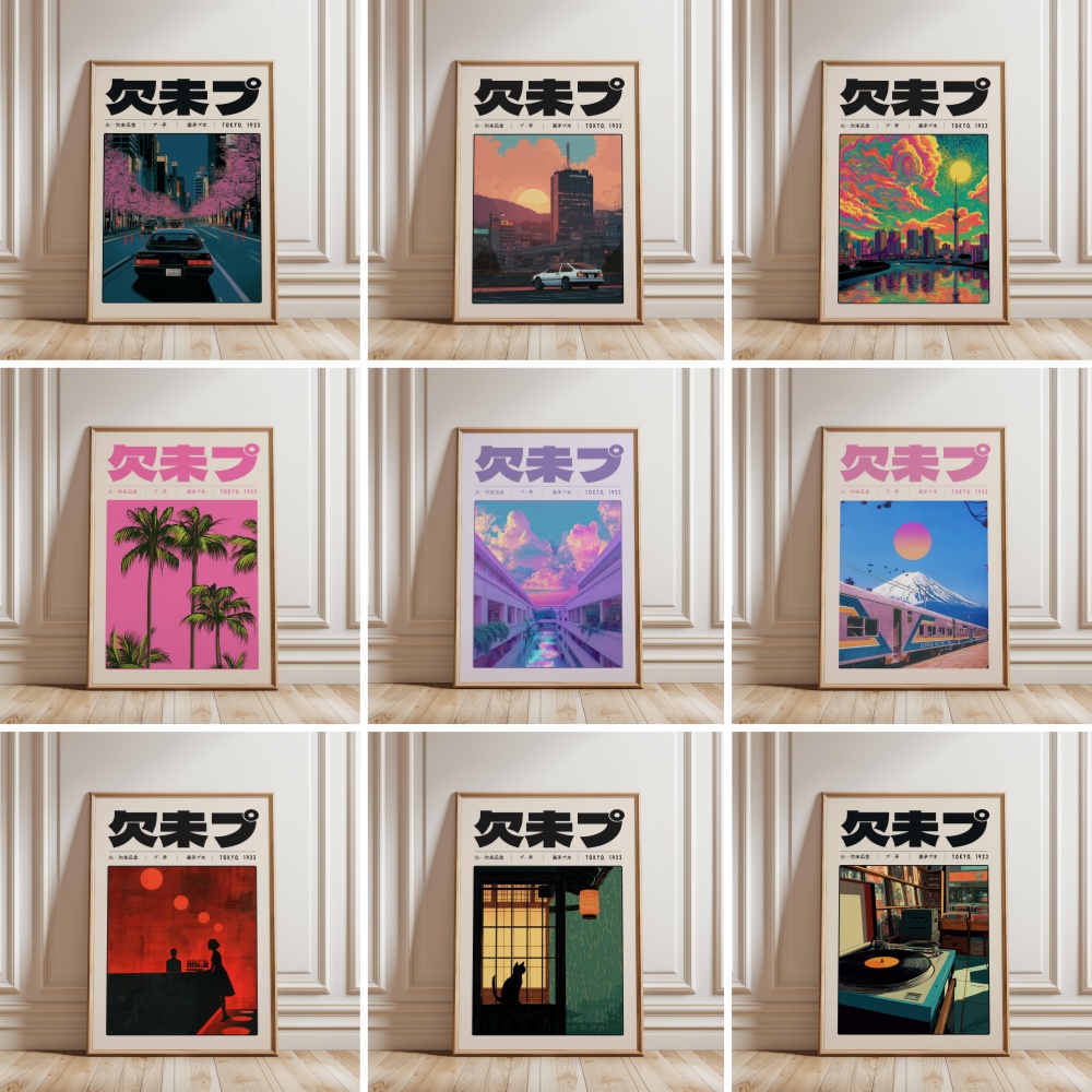 Japanese Tokyo Lifestyle - Y2K Indie Cultuur Japan Patroon Japanse