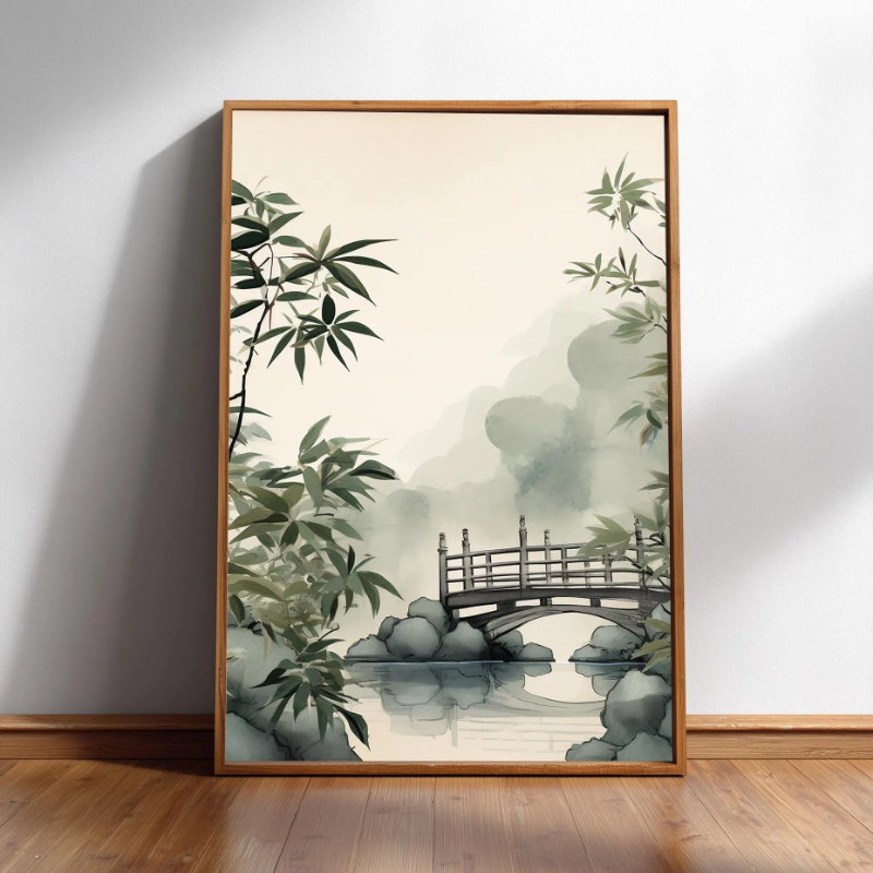 Japandi Wall Art Minimal Botan - Japanese Zen Lifestyle recensie en prijs