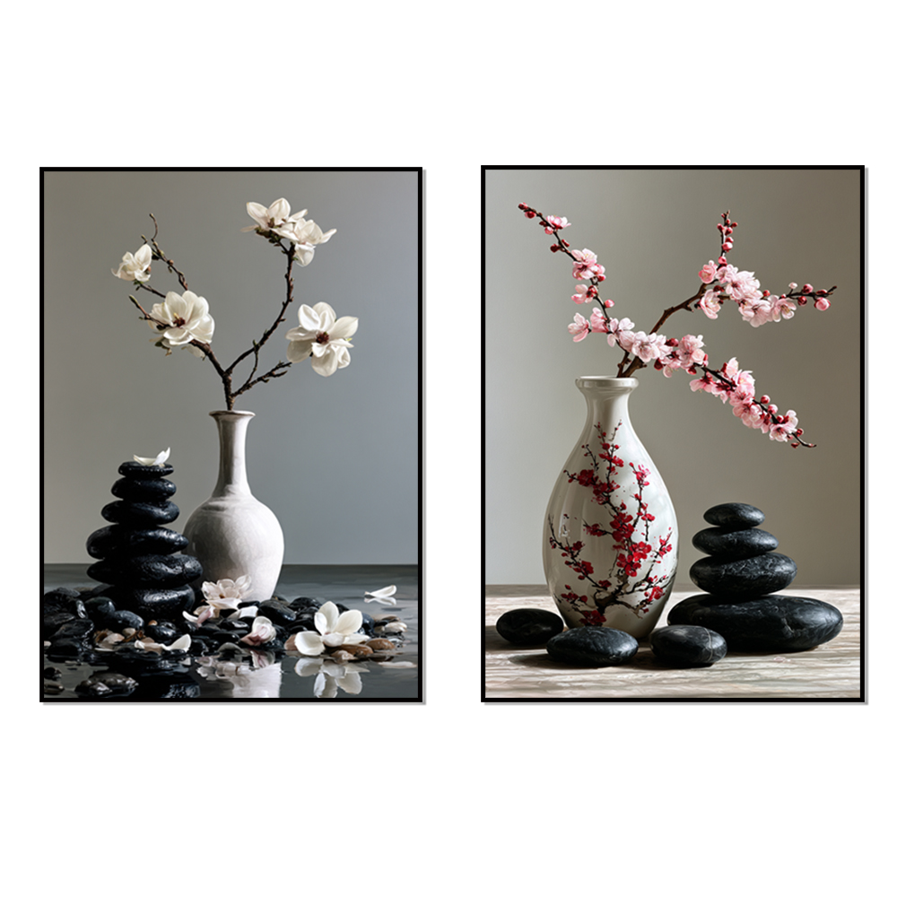 Japanse stijl vaas met kersenb - Japanese Zen Lifestyle recensie en prijs