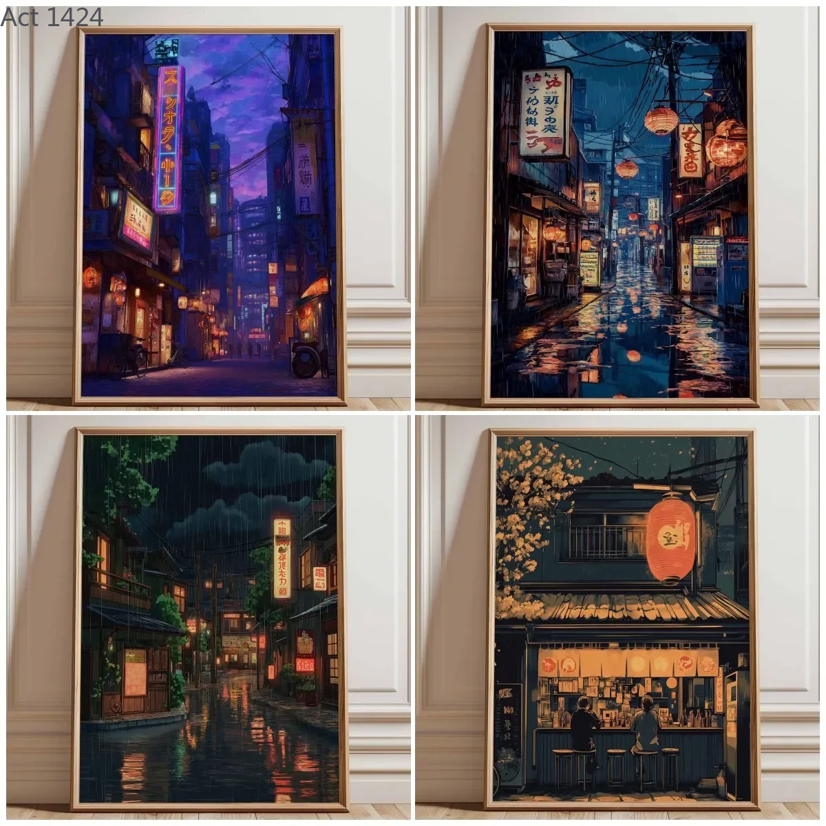 Neon Tokyo Street Poster Print - Japanese Tokyo Lifestyle recensie en prijs